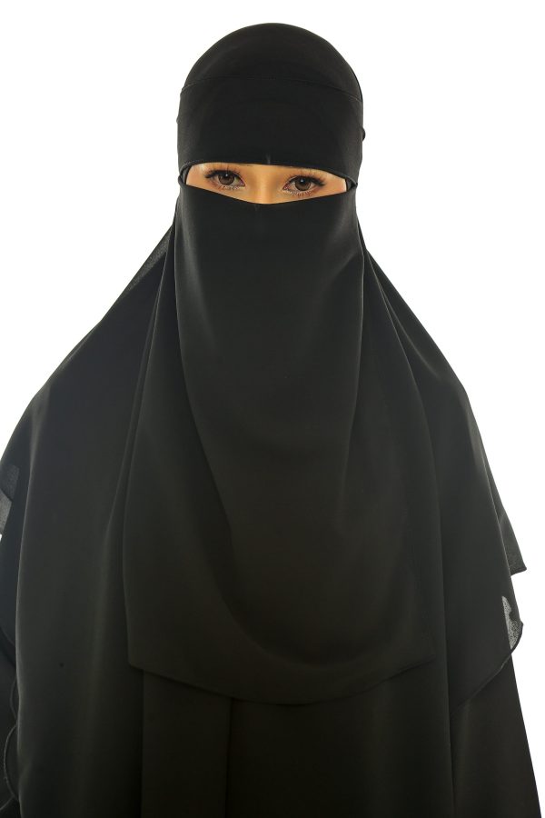 [Black Full Set] Niqab Biasa - Image 6