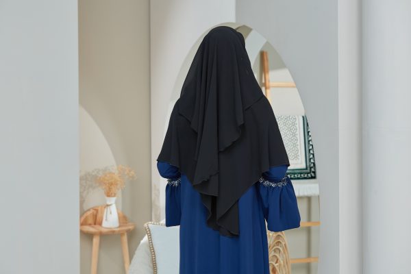 Black Niqab Dua Layer V - Image 5