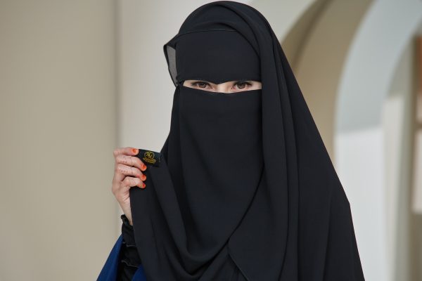 Black Niqab Dua Layer V