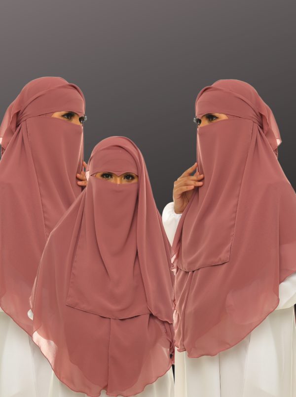 BELACAN NIQAB DUA LAYER V SHAPES