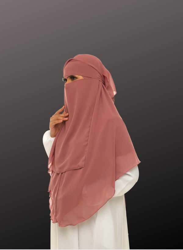 BELACAN NIQAB DUA LAYER V SHAPES - Image 2