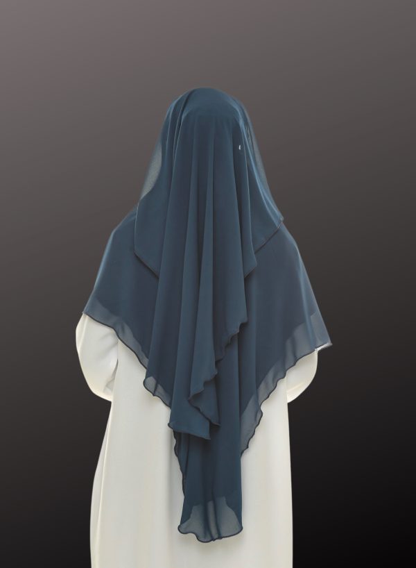 MIDNIGHT BLUE NIQAB DUA LAYER V - Image 2